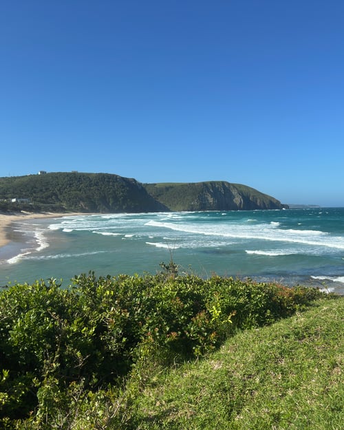 view over coffee bay in south africa