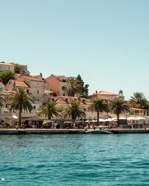 Charming seaside town in Croatia