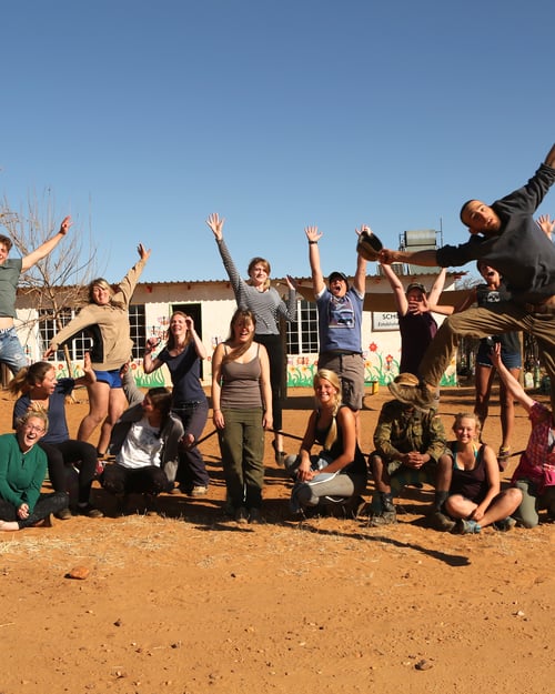 Gruppe i Namibia