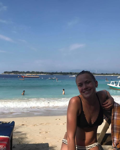 geniet van de stranden op de gili-eilanden