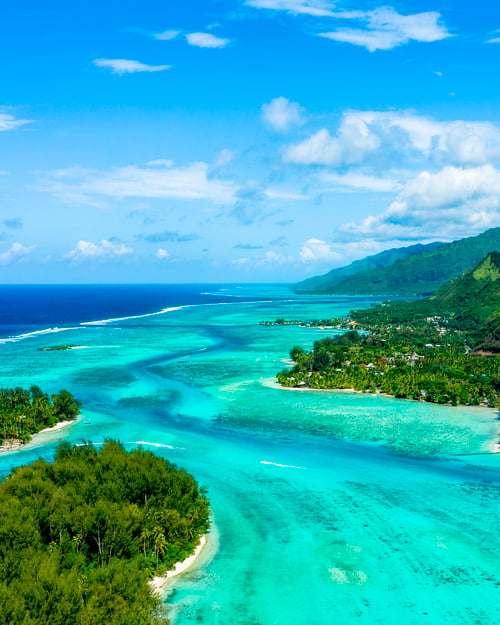 Moorea i Fransk Polynesien