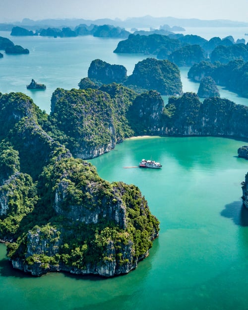 UNESCO-beskyttede Halong Bay