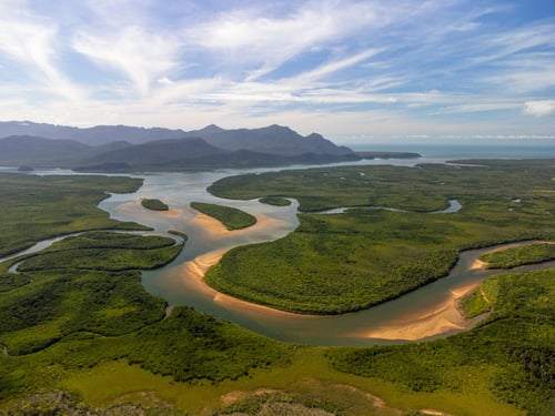 Aerial view of the Amazon