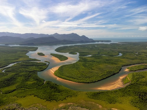 Aerial view of the Amazon