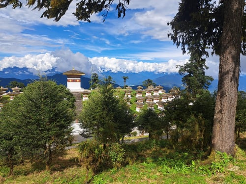 view over bhutan