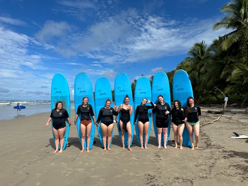 Op surfkamp in Costa Rica