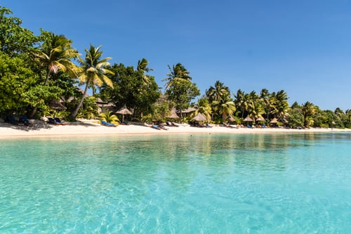 Vackra stränder på Yasawa Islands, Fiji