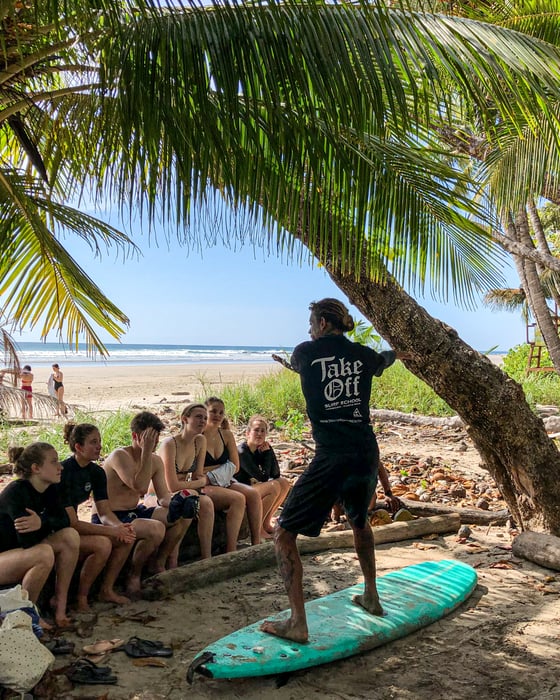 Surfles op het strand