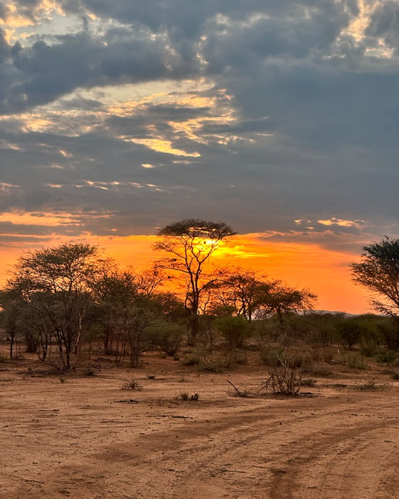 Sunset in Namibia