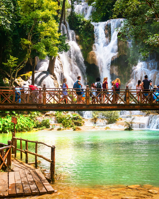 Wat Kuang Si Waterfall near Luang Prabang