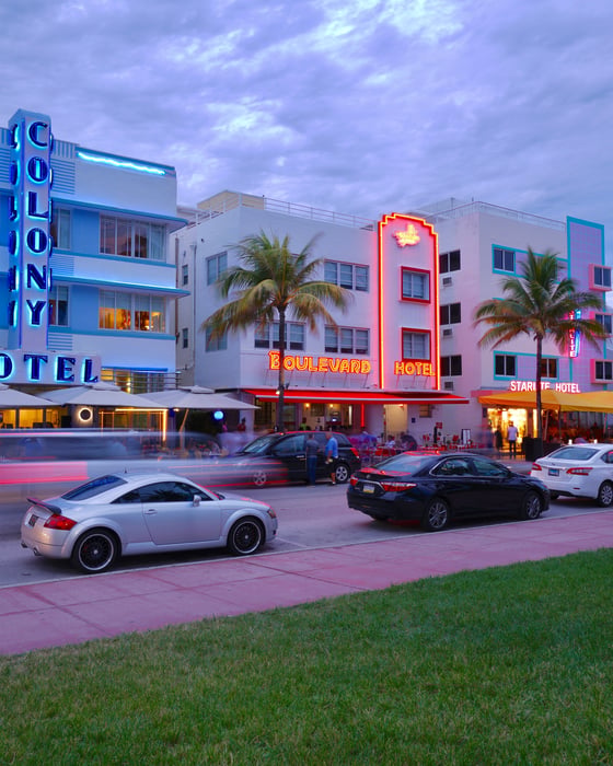 Street of Miami. 