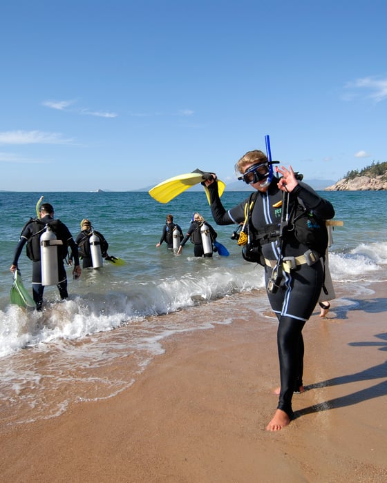 diving in australia