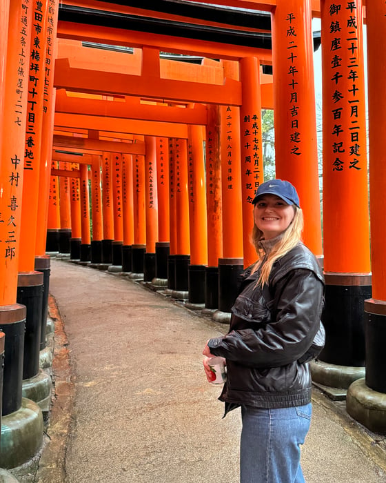Torii gates in Kyoto. 
