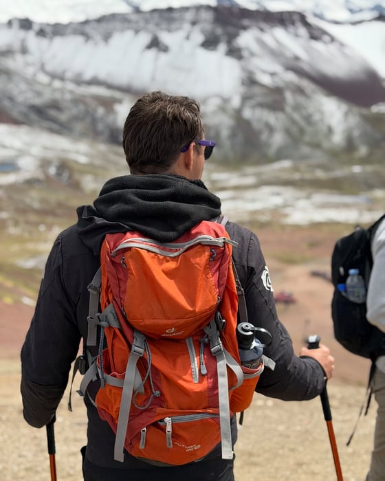 Hiking in Peru from Cusco. 