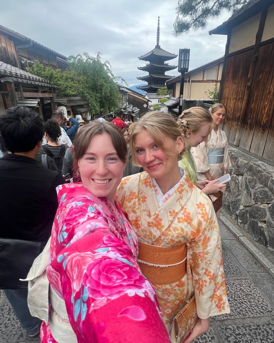 Tripmates till Japan. 