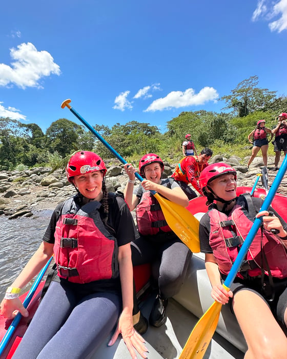 Try rafting in Costa Rica. 