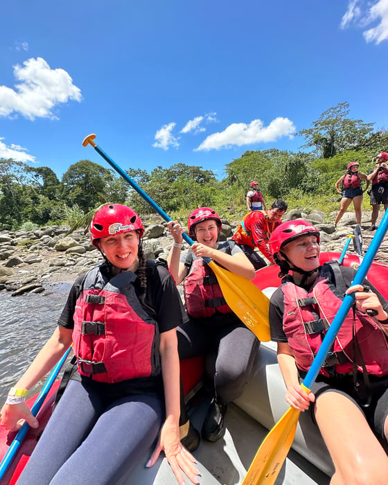 Try rafting in Costa Rica. 