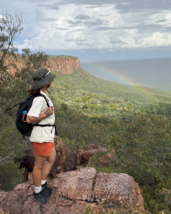 Waterberg hike met regenboog