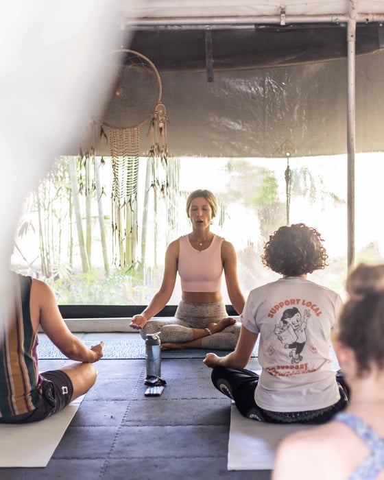 Yoga session