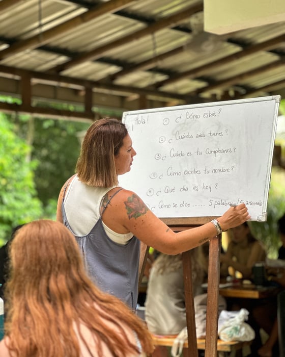 Spanish class in Latin America
