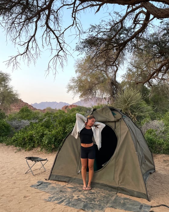 Camping adventure in Namibia