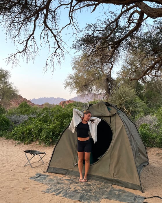Camping adventure in Namibia
