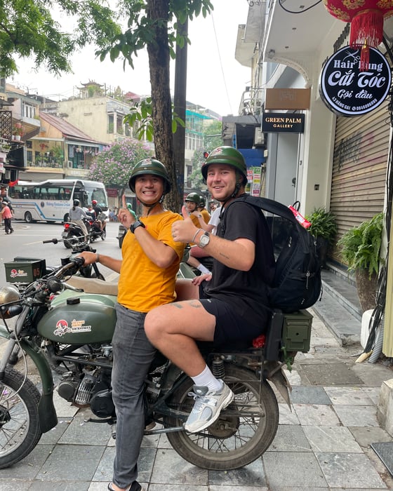 Join a motorcycle tour in Hanoi.