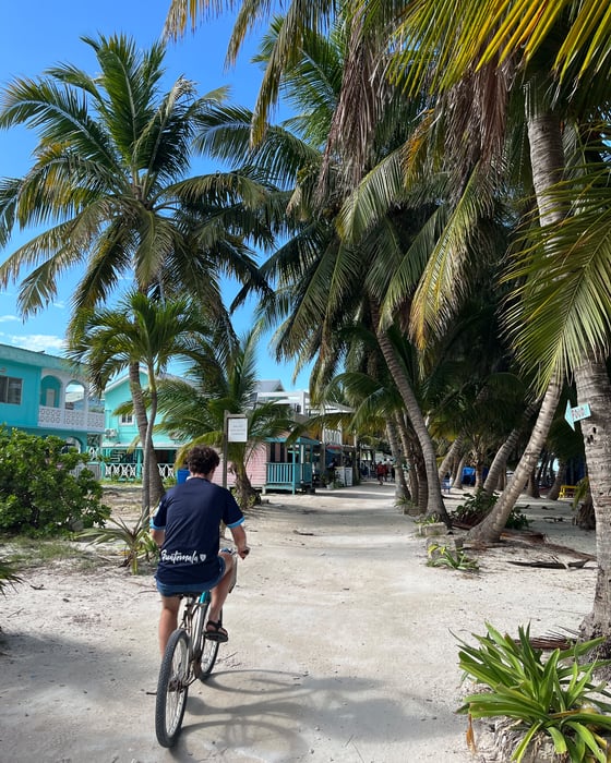 Bike on Caye Caulker in Belize