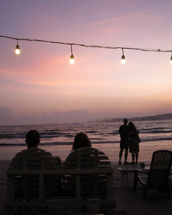 Sri Lanka evening at the beach