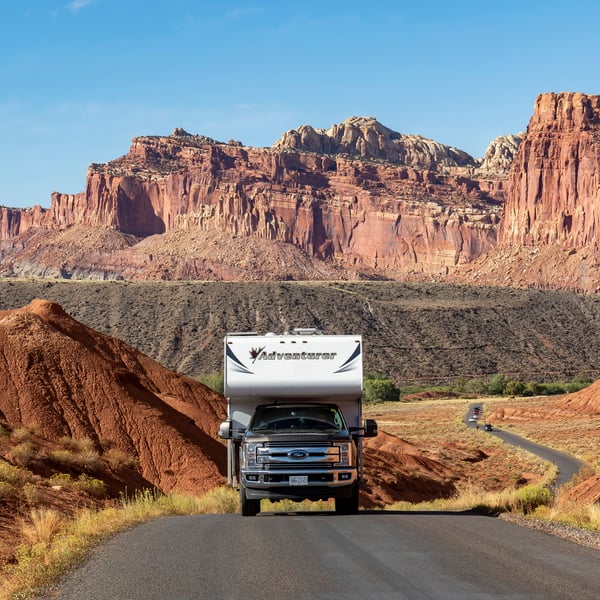 Kryds USA i autocamper 