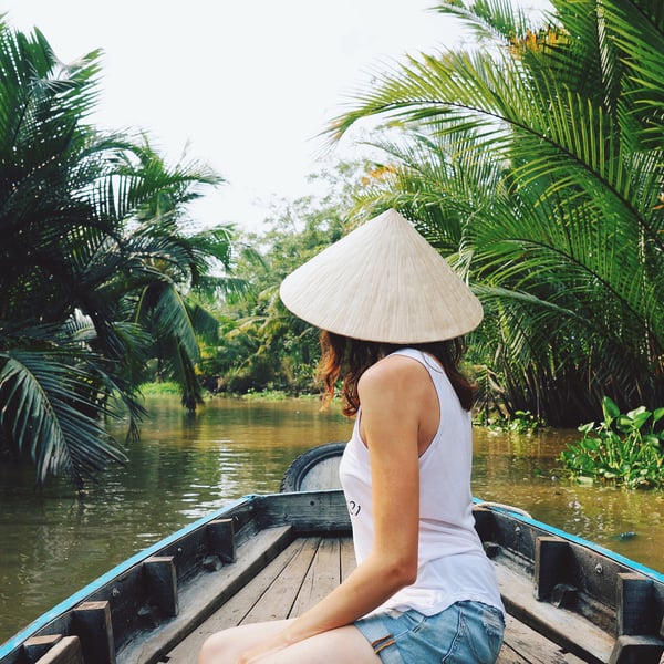 Tag en sejltur på Mekong-deltaet