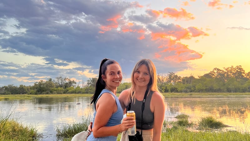Hanna's first time in Africa