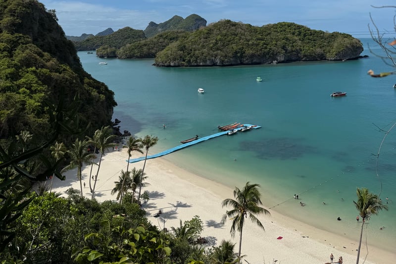 Sandy beach on a sunny day in Thailand