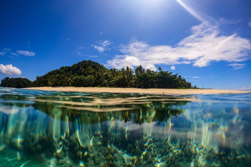 Matamanoa Island på Fiji