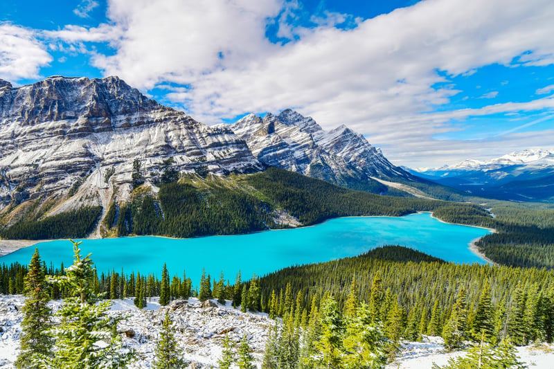 Peyto Lake i Banff National Park 