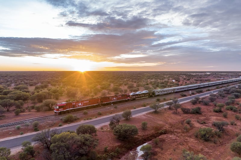 Rejs med The Ghan i Australien