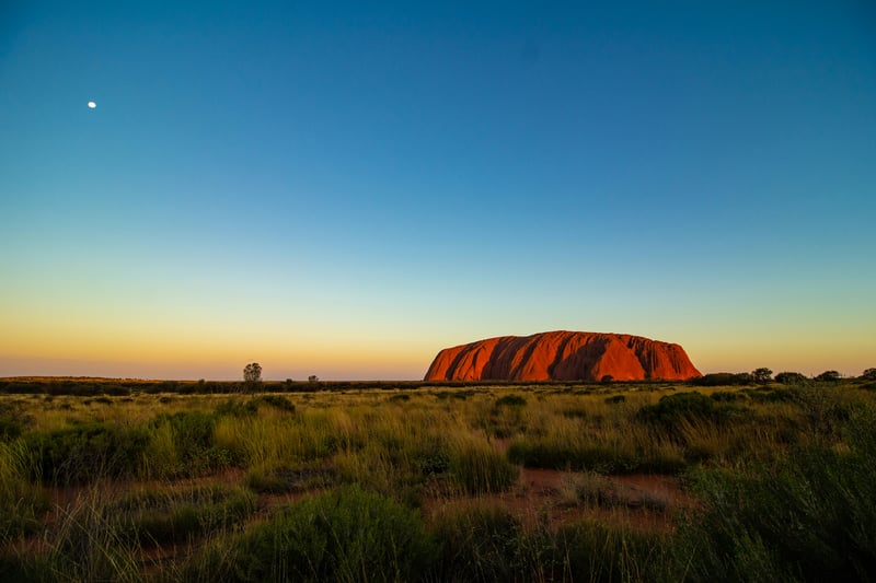 Uluru in the Australian outback
