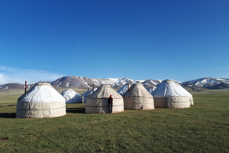 Yurts in Kyrgyzstan