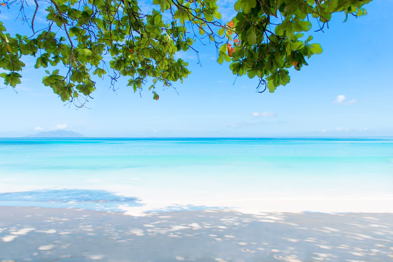 Den smukke Beau Vallon-strand