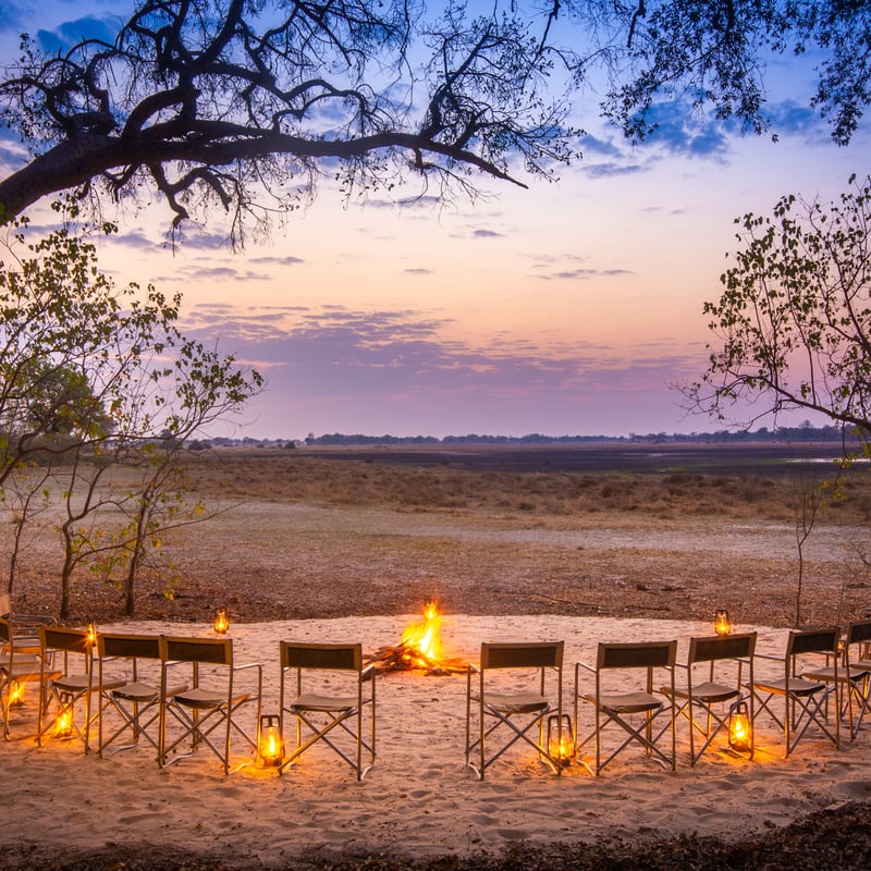 Kwara Camp i Okavango-deltat