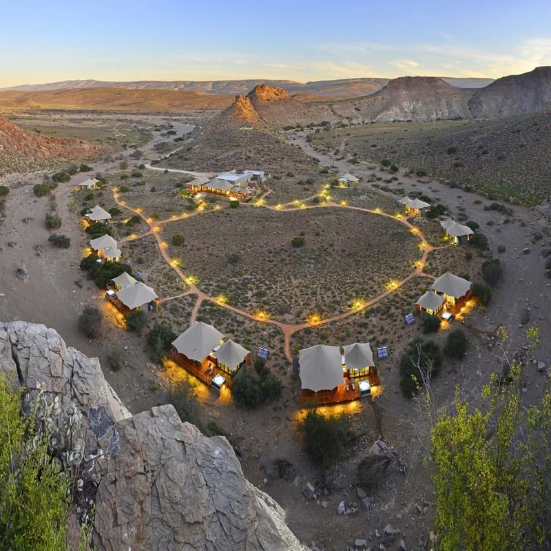 Dwyka Tented Lodge in Sanbona Wildlife Reserve