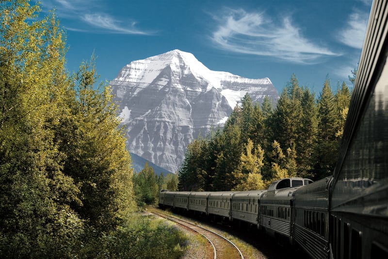 VIA Rail i Rocky Mountains