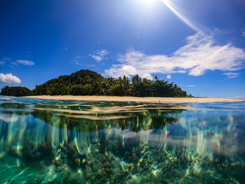 Matamanoa Island på Fiji