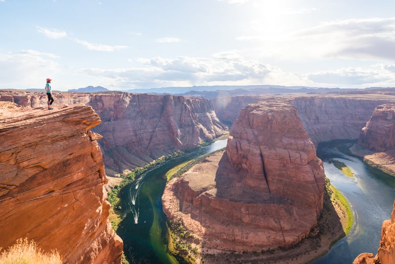Horseshoe Bend vid Page i Arizona