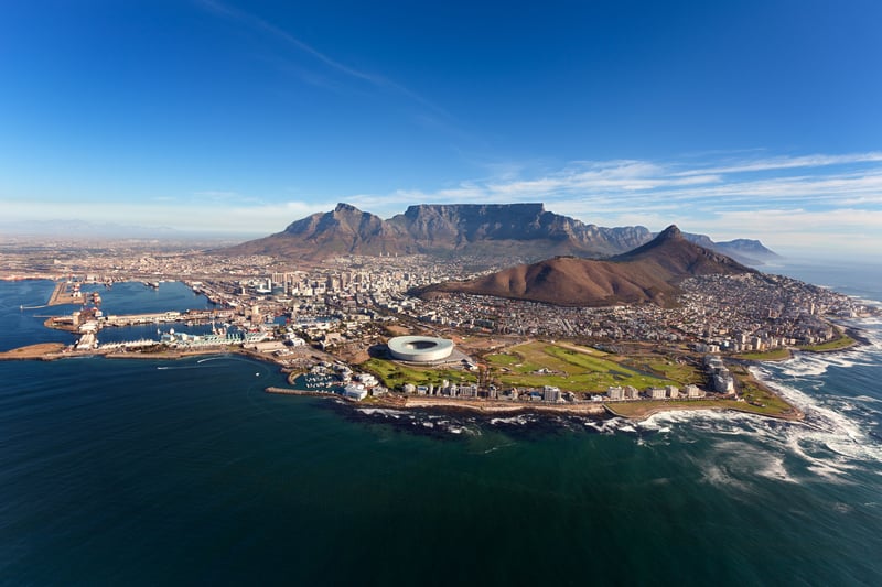 Cape Town fra oven