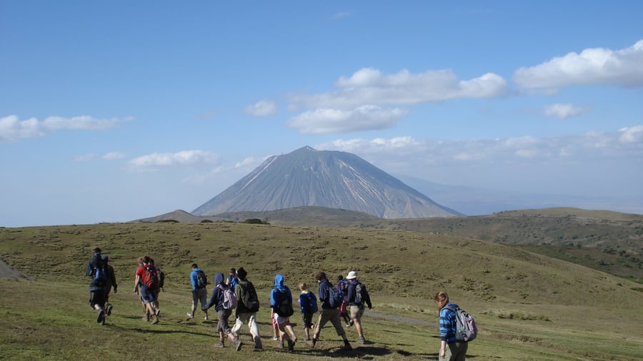 Group on trek in Tanzania