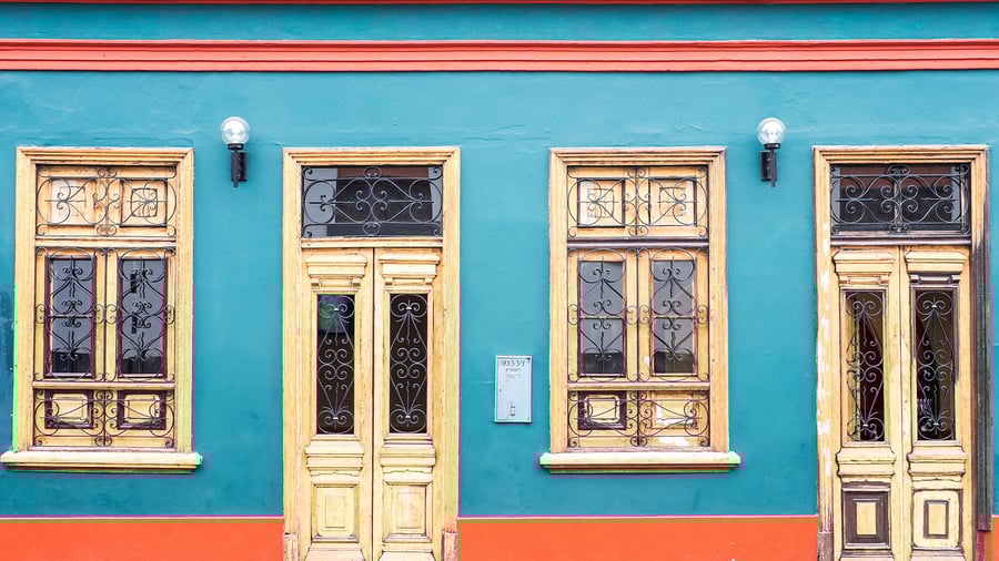 Et af Limas mange farverige huse