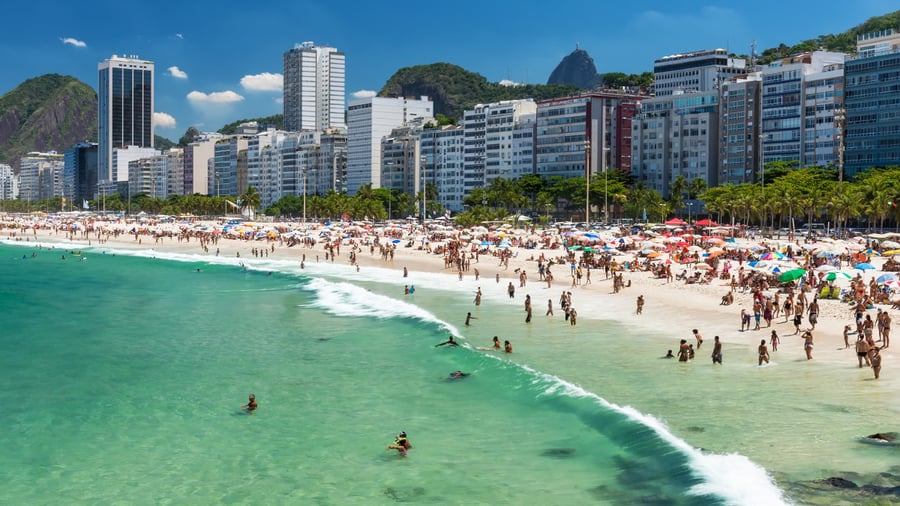 Copacabana Beach in Rio de Janeiro