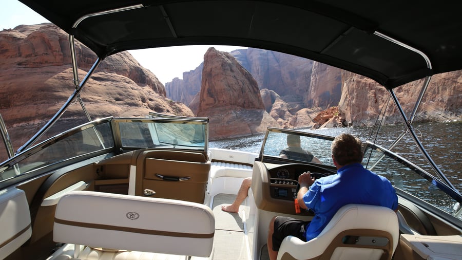 Bådtur på Lake Powell