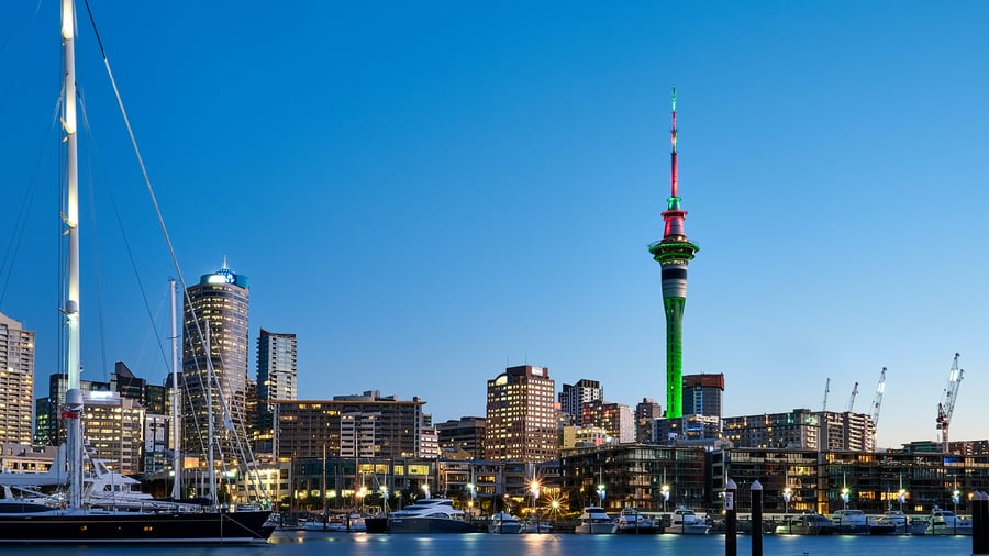 Auckland en de haven
